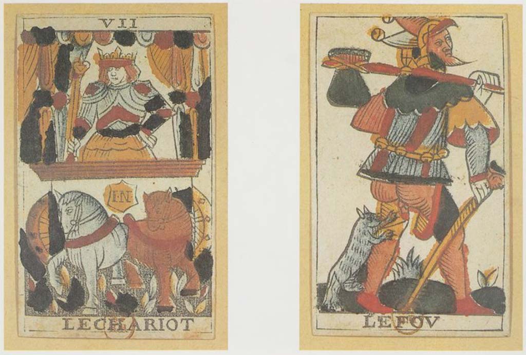 2 tarot cards